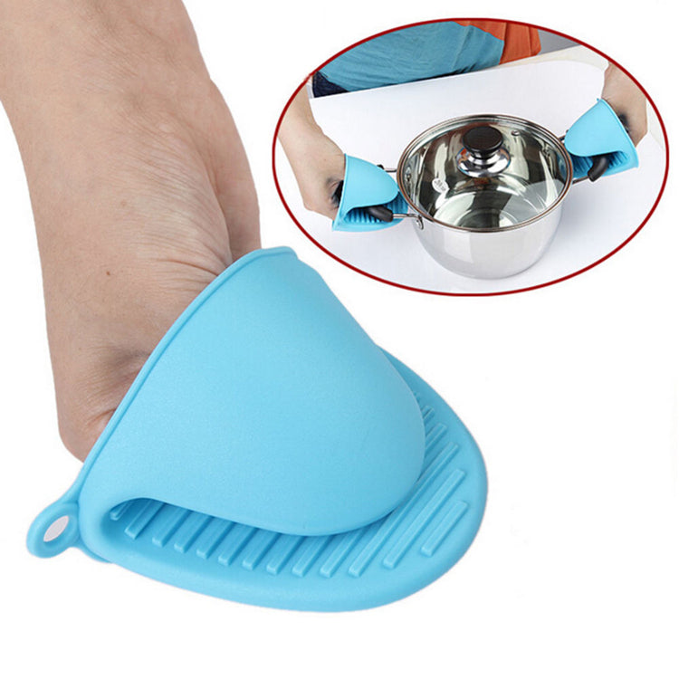 Silicone Holder for Hot Utensils & heat Resistant Oven Mittens