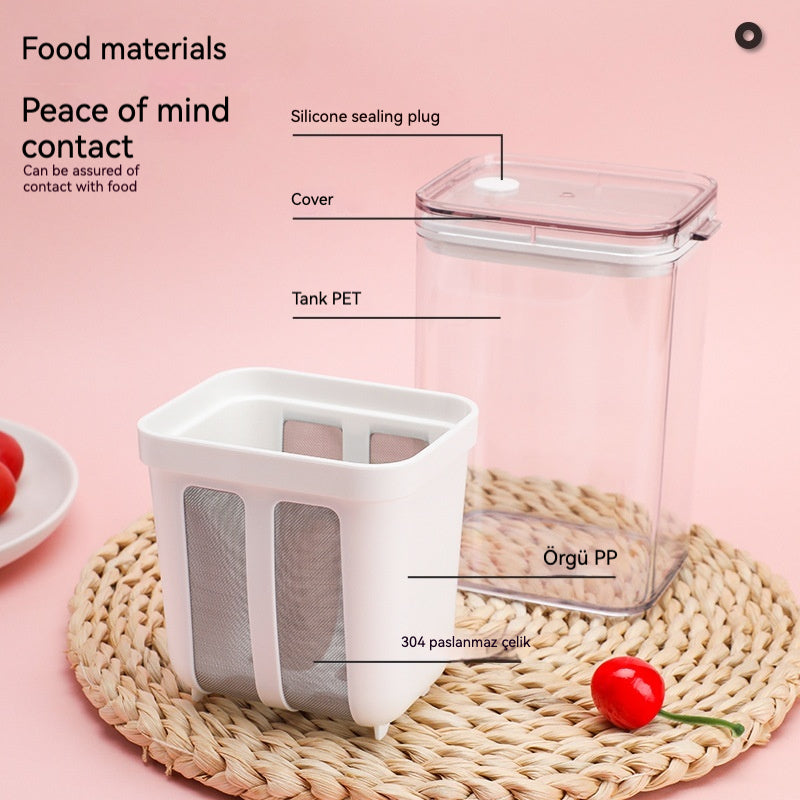 Curd & Greek Yogurt Maker – 1100ml Strainer Box for Smooth, Thick Results Every Time