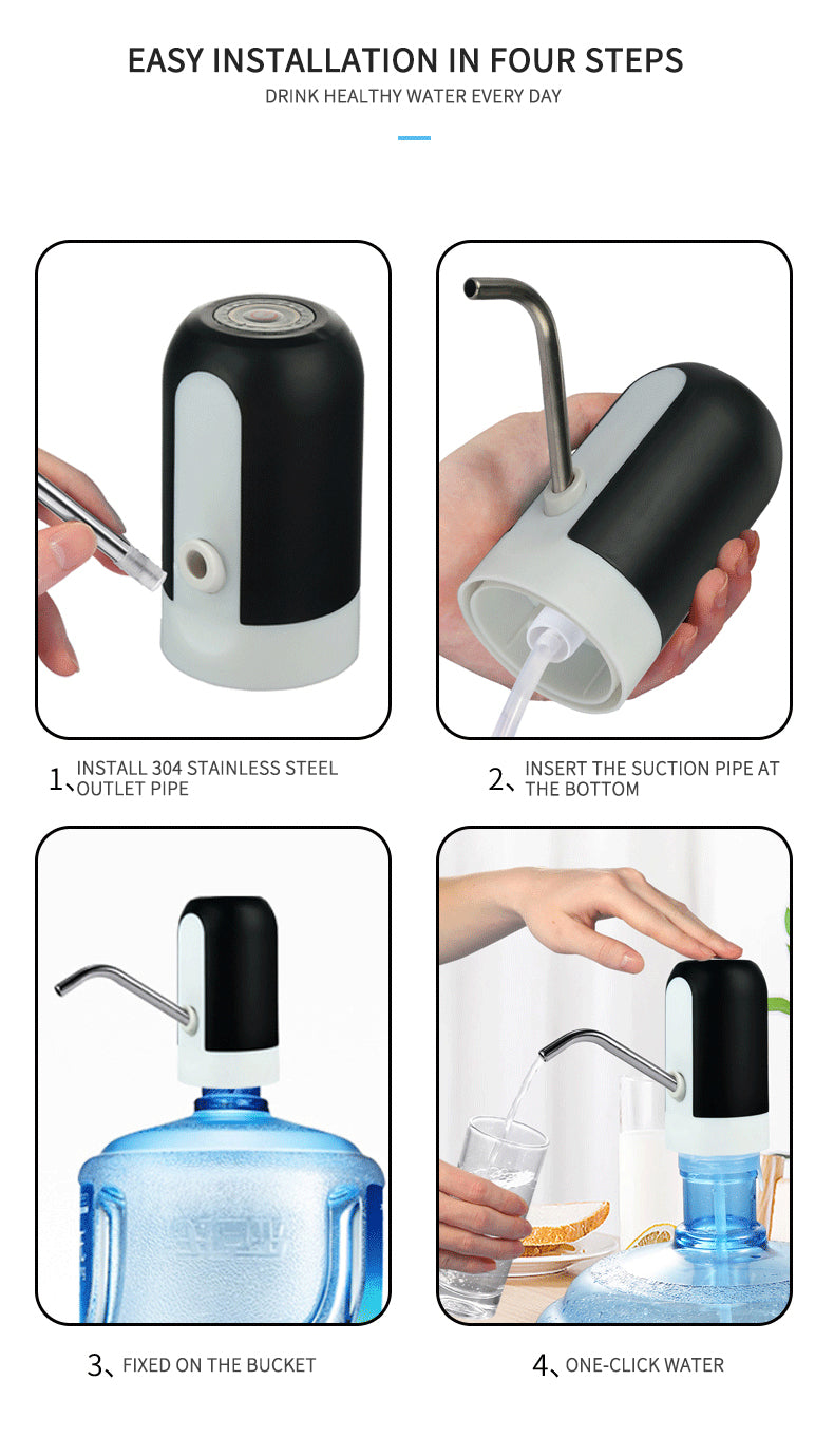 Rechargeable electric Water Dispenser – for Home, Office & Camping.