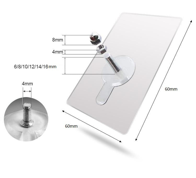 Heavy-Duty Adhesive Wall Mount Screw Hook