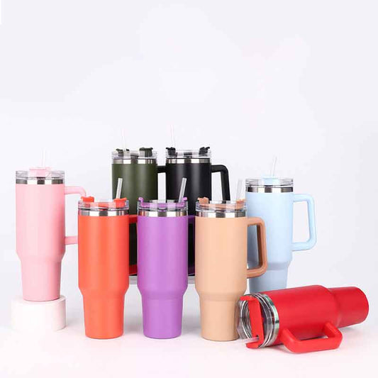 Portable stainless steel vaccum insulated tumler