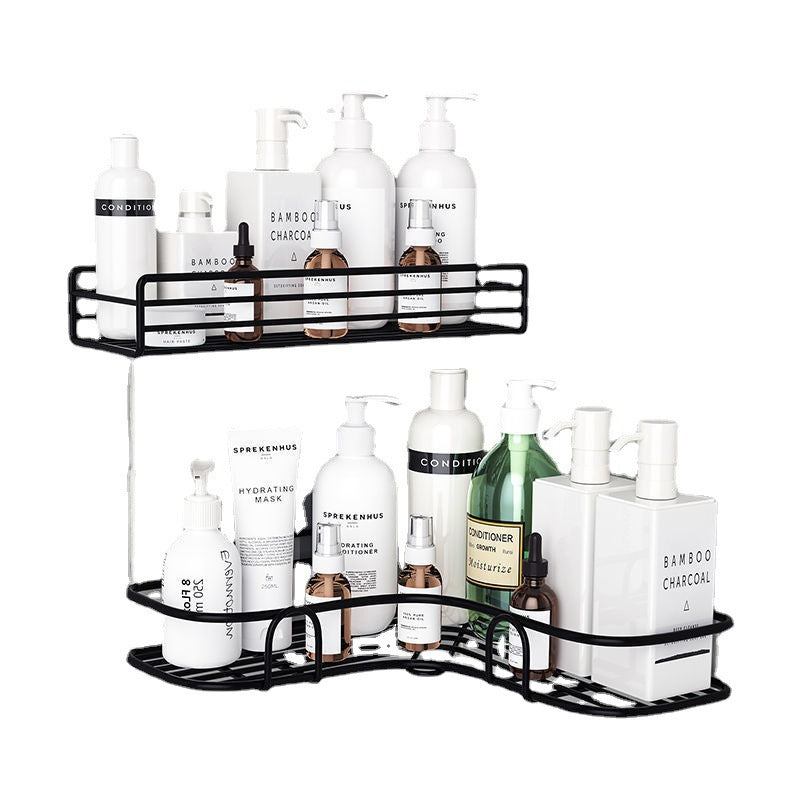 Self-Adhesive Kitchen-Bathroom Corner Shelf Organiser Storage Rack