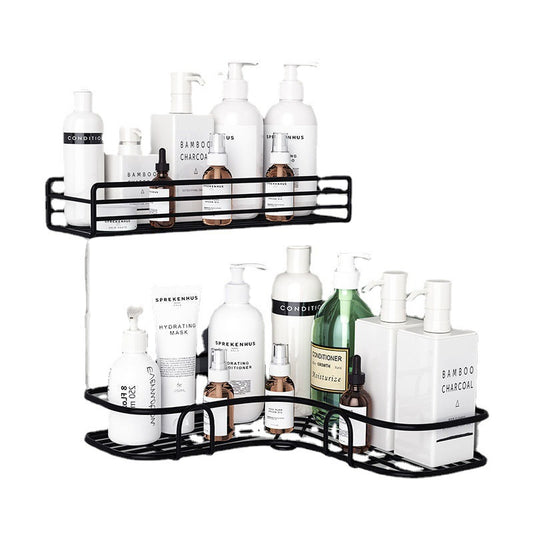 Self-Adhesive Kitchen-Bathroom Corner Shelf Organiser Storage Rack