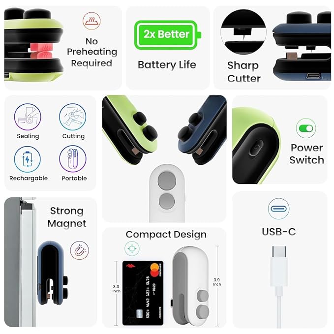 Smart portable Mini Sealing Machine – Lock in Freshness On-the-Go