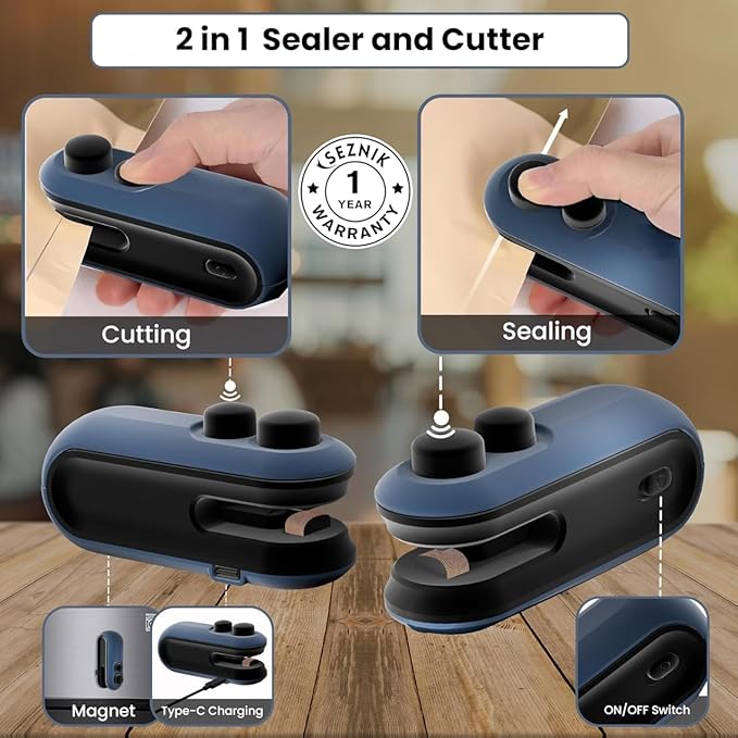 Smart portable Mini Sealing Machine – Lock in Freshness On-the-Go