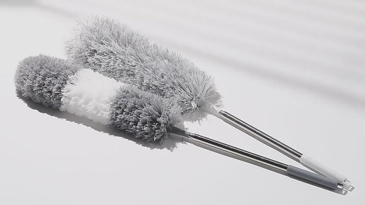 Microfiber Feather Duster Bendable & Extendable  Duster with 100 inches Expandable Pole Handle