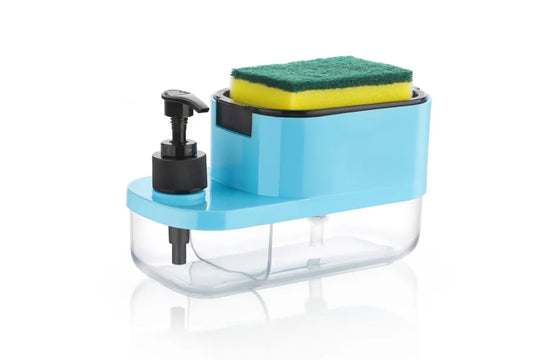Smart 2-in-1 Dish Soap Dispenser with Built-In Sponge Holder